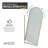 Ember Series 78 In. X 34 In. Framed Arch Fixed Shower Screen Door In Brushed Gold With 8Mm Tempered Fluted Glass-119440735-119440734