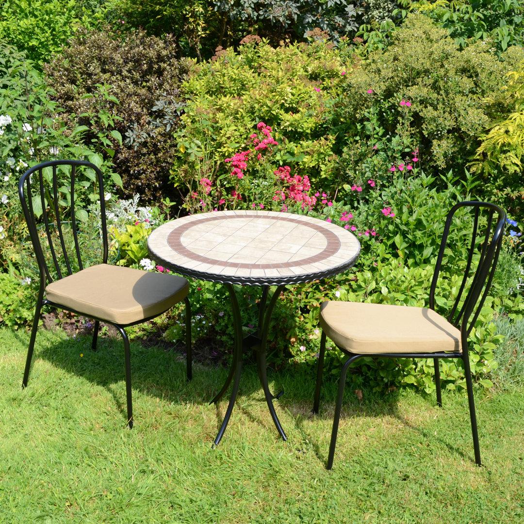 Henley 2 Seater Bistro Set with Cushions
