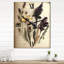 Horloge murale rétro «Dried Vintage Wildflowers II»-99633785
