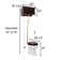 The Renovators Supply High Tank Pull Chain Toilet with Wooden Finish (Seat Not Included)