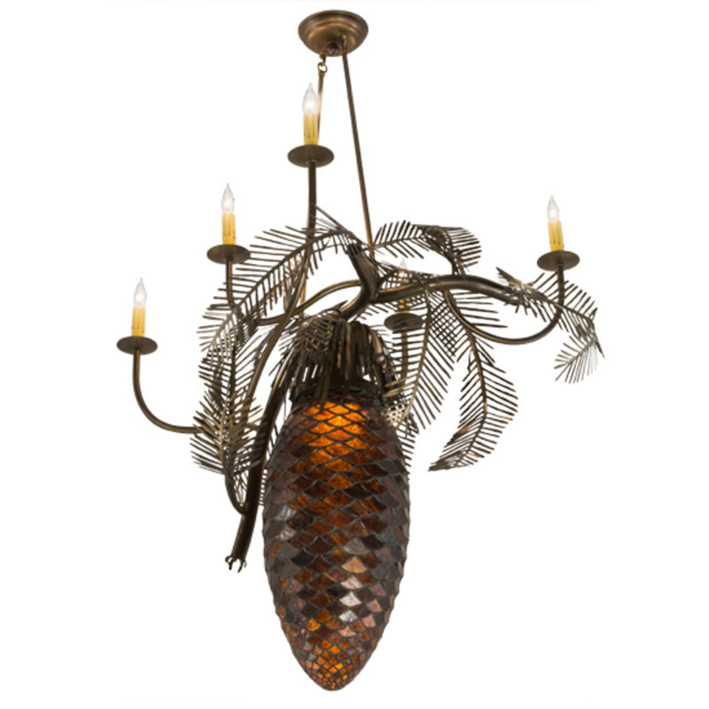 Pinecone 6 - Light Chandelier