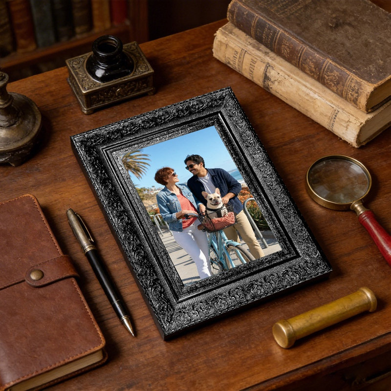 Cadre photo noir classique 1PC 8 "x 10" avec forme rectangulaire classique