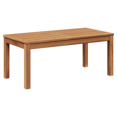 Garden Table Brown 95 X 45 X 40 Cm Solid Teak Wood by Ebern Designs