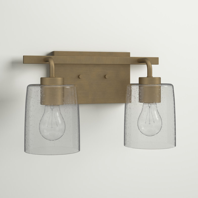 Babson 2 - Light Dimmable Vanity Light, Aged Brass