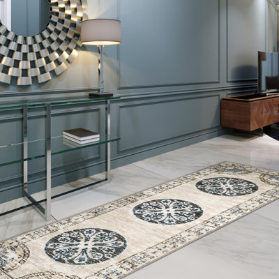 Tapis de couloir intérieur antidérapant Livia
