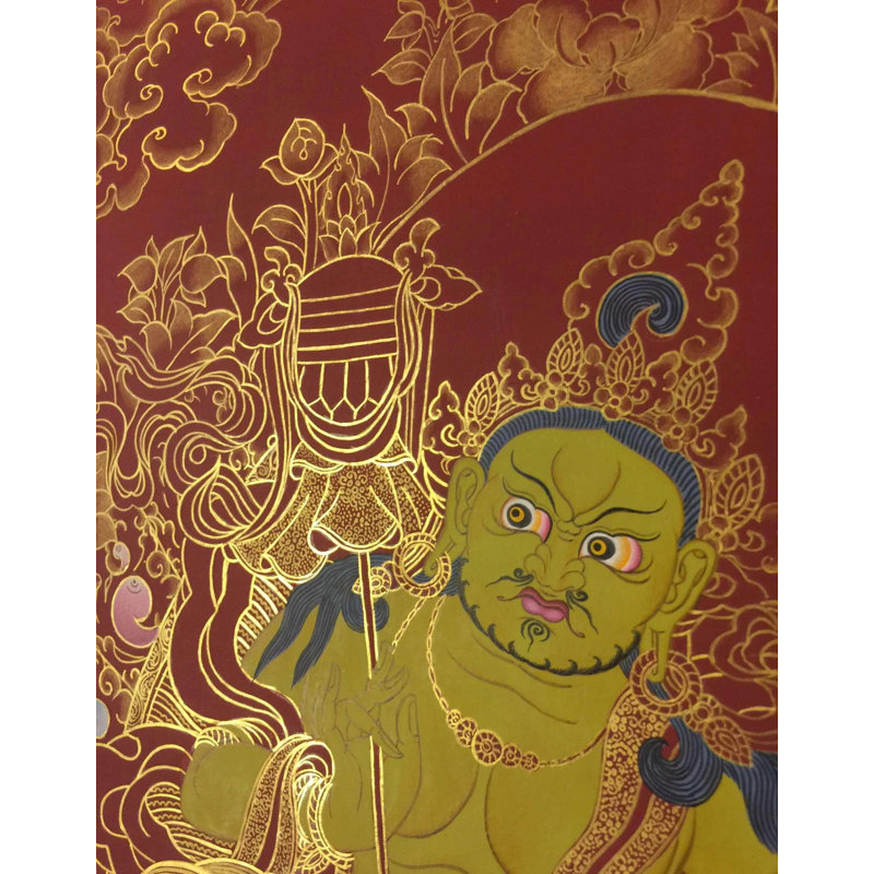 Bouddha Namtose Thangka (Thangka sans brocart) | Or 24 carats