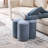 Leiani 18.5" Wide Boulce/Velvet/Linen Upholstered Ottoman-1546962654