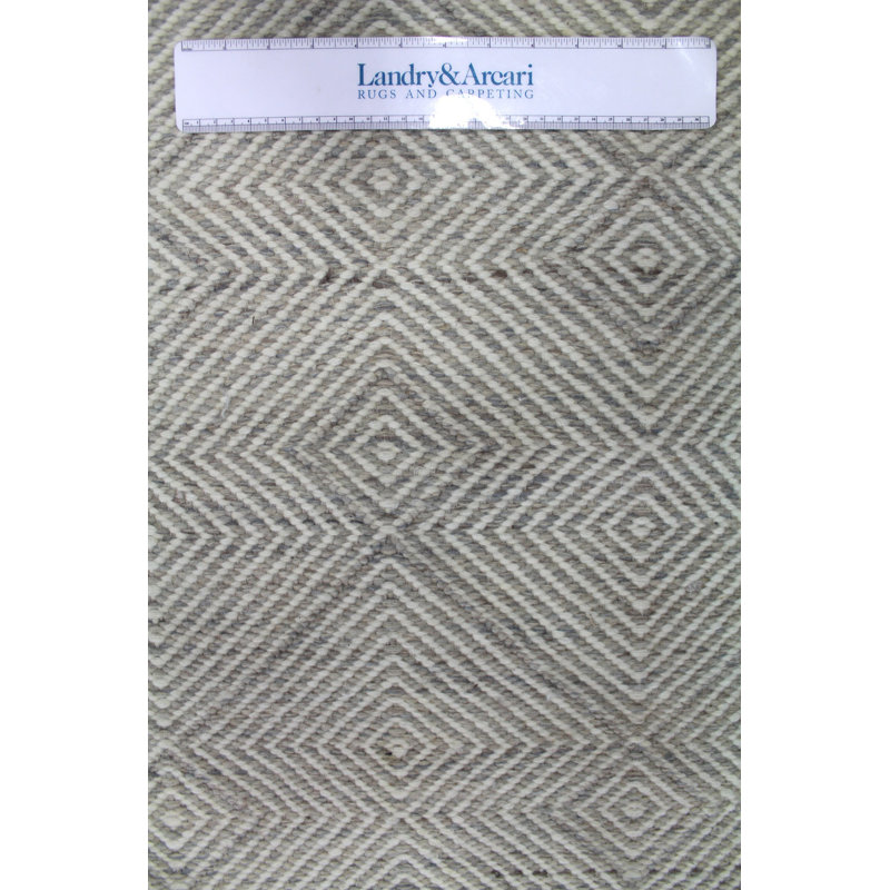 Devereaux Hand Woven Wool Geometric Area Rug, Rectangle 14' x 20'