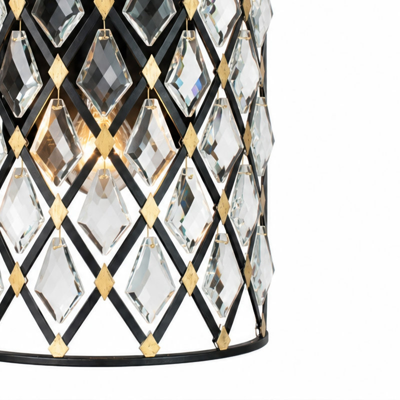 Windsor 2-Light Vanity Light – Carbon/Havana Gold, Carbon/Havana Gold, 10" W x 21" H x 5.5" D