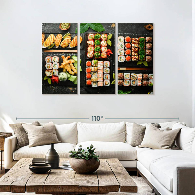 Yarlin Sushi Party, 48" H x 74" W