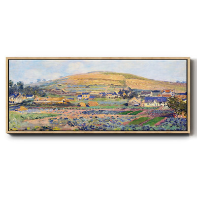 The Mount Riboudet in Rouen at Spring, 1872- Framed Canvas