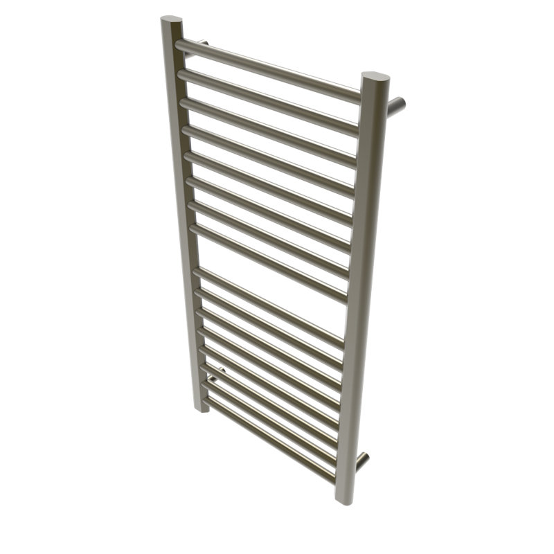Chauffe-serviettes électrique mural Sirio (contrôleur non inclus), H 42,63 po x l 21,5 po x P 4 po, Bronze brossé