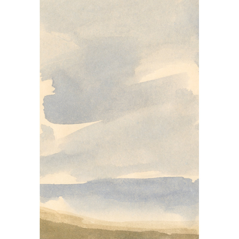 Simple Shoreline I by Victoria Barnes - Wrapped Canvas Painting, 46cm H x 30cm W x 3.8cm D