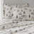 Cozy Velvet Feel Cotton Flannel Deer Toile Sheets Set For Comfortable Sleep