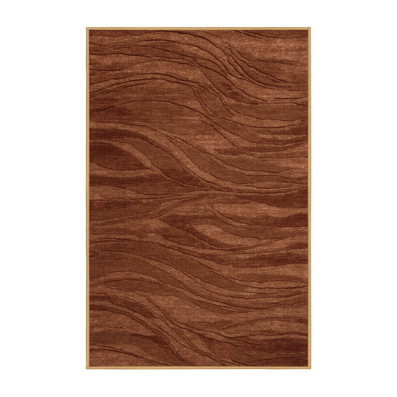 Tapis abstrait lavable à la machine, Rectangle 4pi x 6 pi