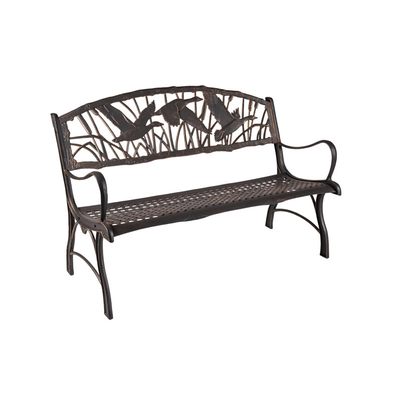 Banc de parc en fonte d’oie Salamon