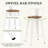 Swivel Metal Counter And Bar Stools-80046745-80046747