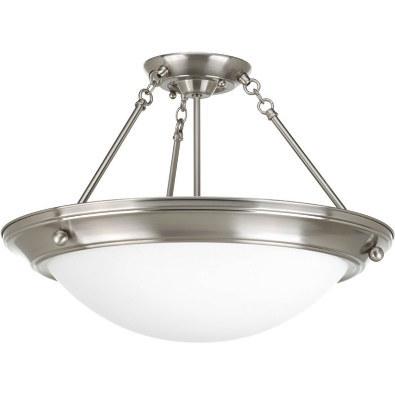 Plafonnier encastré 15,25 po 2 lumières Tod, Nickel brossé, GU-24