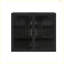 27.56"Glass Doors Modern Two-door Wall Cabinet with Featuring Three-tier Storage Wall Cabinet with Characteristic Woven Pattern-363561235