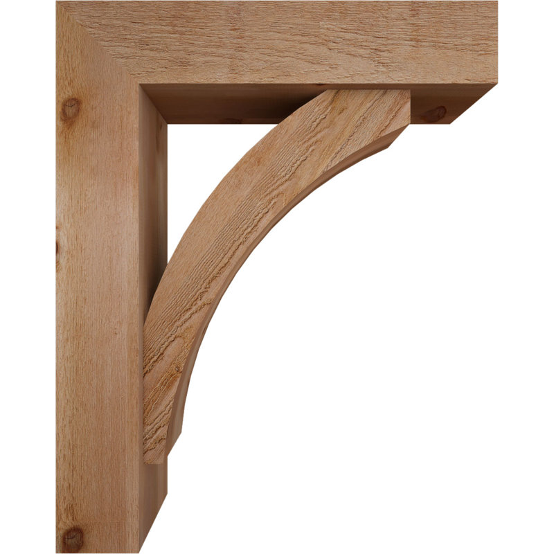 Support de bloc Thorton avec entretoise décalée, 40 x 32, Cèdre rouge occidental de l 8 po (scié brut)