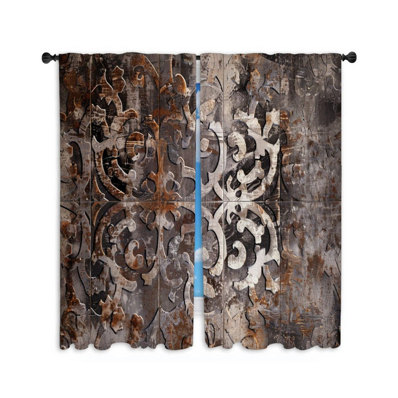 Paire de rideaux obscurcissant en polyester Siriol, L 40 po x L 84 po