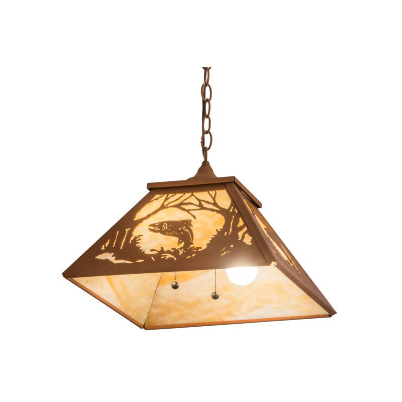 Luminaire suspendu pour 2 lumières unique