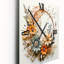 Horloge murale beige et orange-1261079686