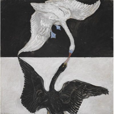«Group Ix, Suw, the Swan, No. 1» par Hilma Af Klint - Art mural sur toile tendue avec châssis