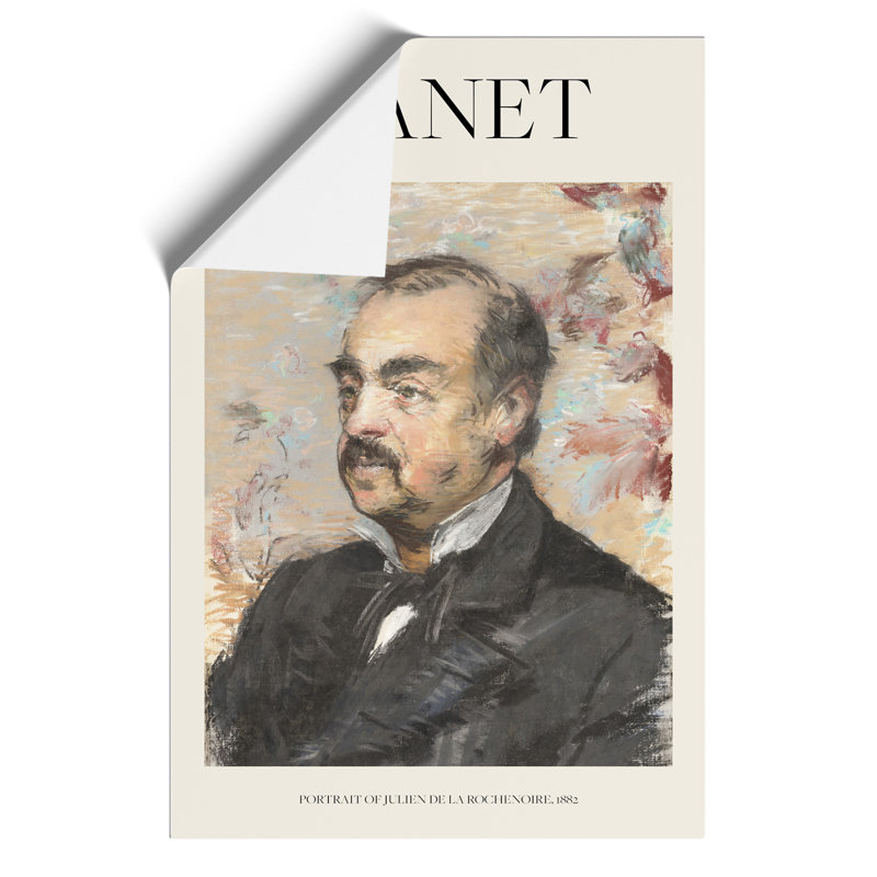 Julien De La Rochenoire by Edouard Manet - No Frame Painting, 30cm H x 21cm W x 0.1cm D