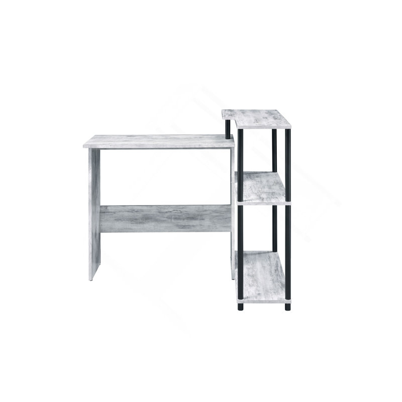 Bureau d'écriture polyvalent avec plusieurs options de rangement pour une productivité accrue, Noir