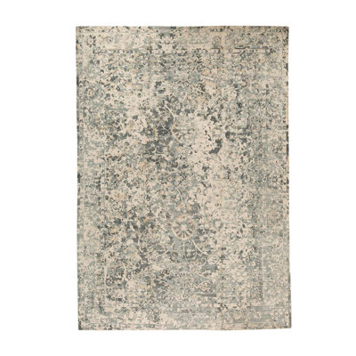 Tapis gris tissé à la main