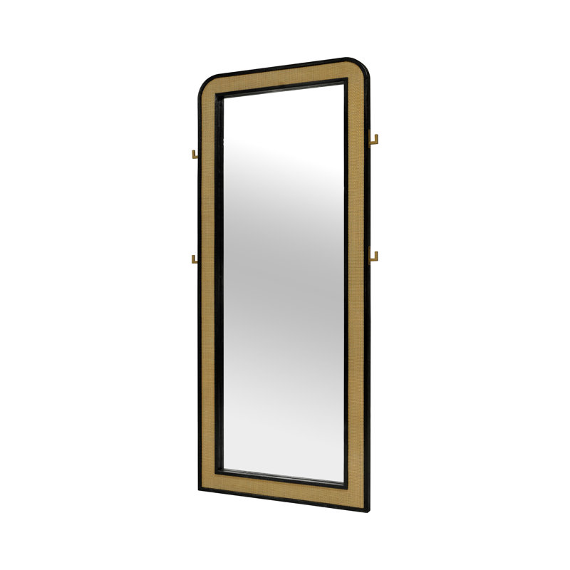 Miroir de plancher 34,15 po, Noir
