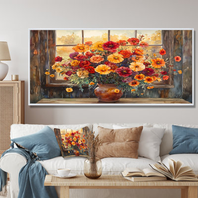 «Farm Sunset Garden Blooms Of Mums II», art mural mamans