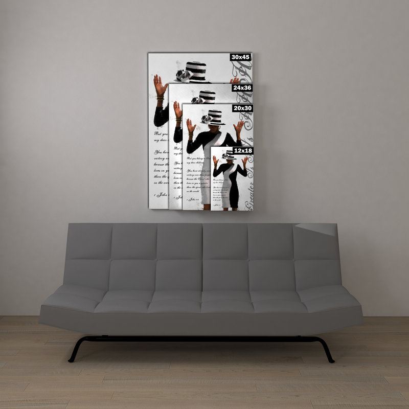 « all that i a inspiral christian american american », reproduction d’impression sur toile, H 18 po x l 12 po x P 2 po