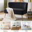 Lisette 119cm Mid-Century Modern Curved Back 2 Seater Sofa with Tufted Back-49033753