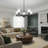 Renley 5-Light 26'' Dimmable Modern/Traditional Chandelier For Dining Room.Features Clear Glass.-501503583