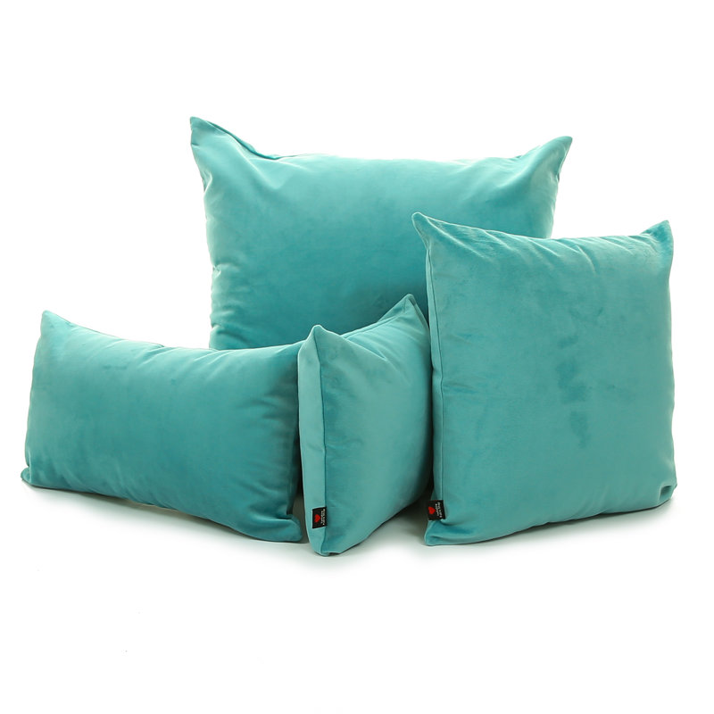 Moey Square Cushion, 43 x 43cm, Teal