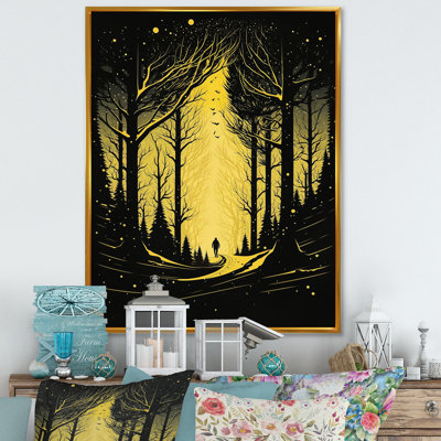 «Winter Trees in the Snow Mountain Forest IV», reproduction sur toile