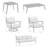 Higgins 5-Piece Outdoor Conversation Set