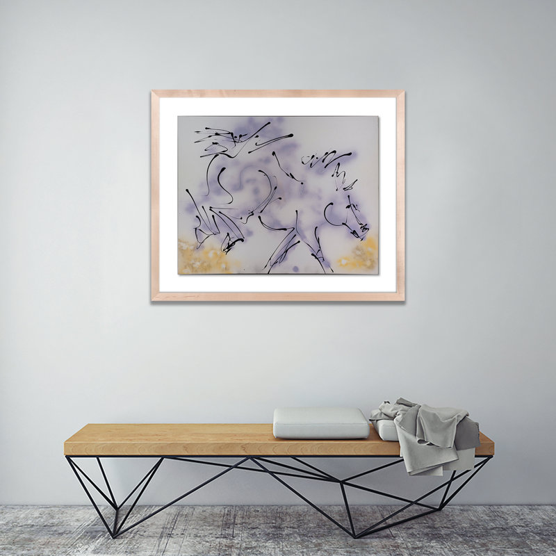 Couples II Painting by Donna Bernstein, Natural, 33" H x 40" W x 2.5" D