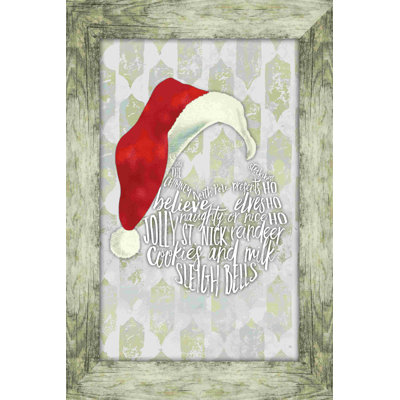 Distressed Santa - Wrapped Canvas Print