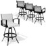 Tabouret de bar d'extérieur en aluminium 30 po