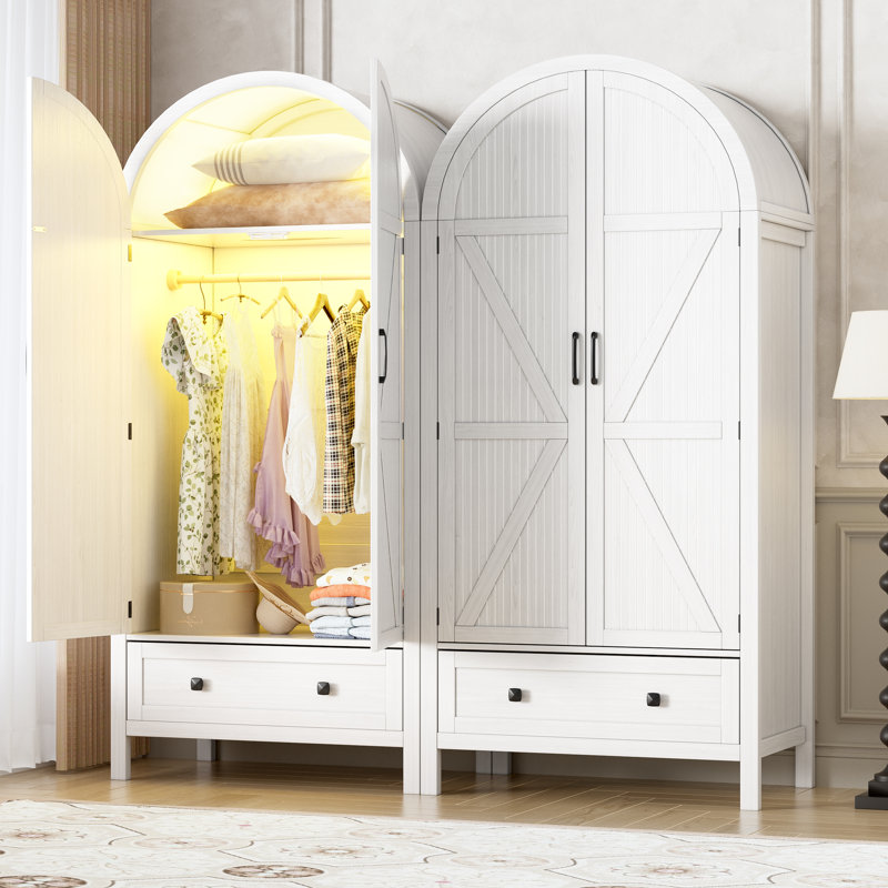 Armoire-penderie Armoire, Blanc