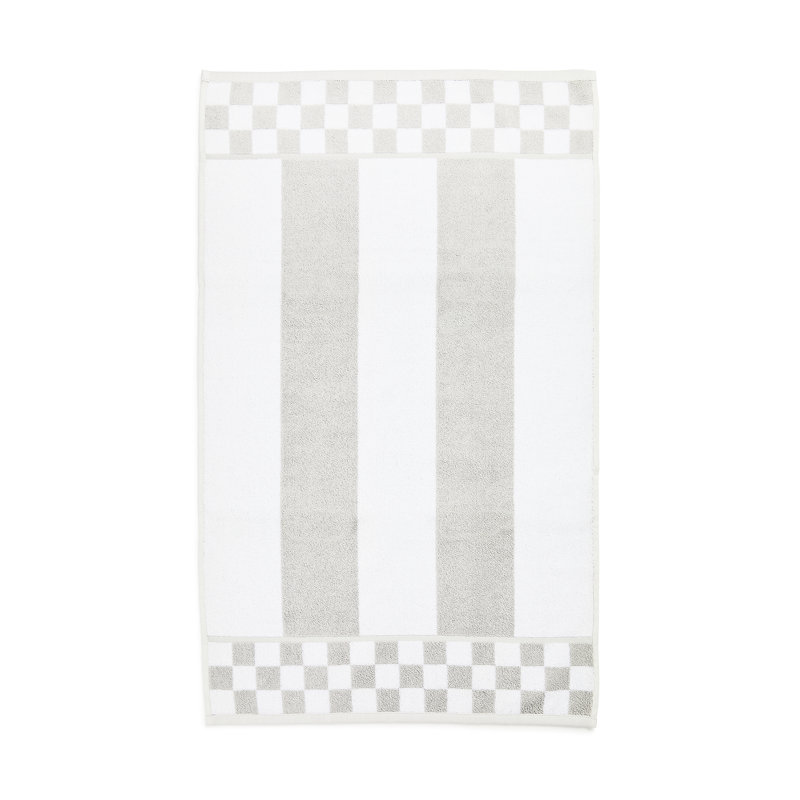 Sterling Stripe Hand Towel, Silver/Gray/White