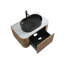 Meuble-lavabo préassemblé avec lavabo et porte-serviettes, comptoir en pierre frittée et lavabo ovale en céramique-1157232416-1157232429-1157232431