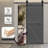 MDF Barn Door Easy Assembly -Solid Slab Covered with Water-Proof PVC Surface with Hardware Kit-103673694-99325864