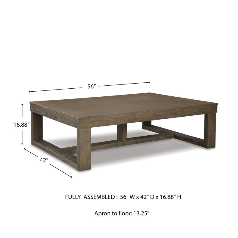 Esmont Single Coffee Table, Grayish Brown