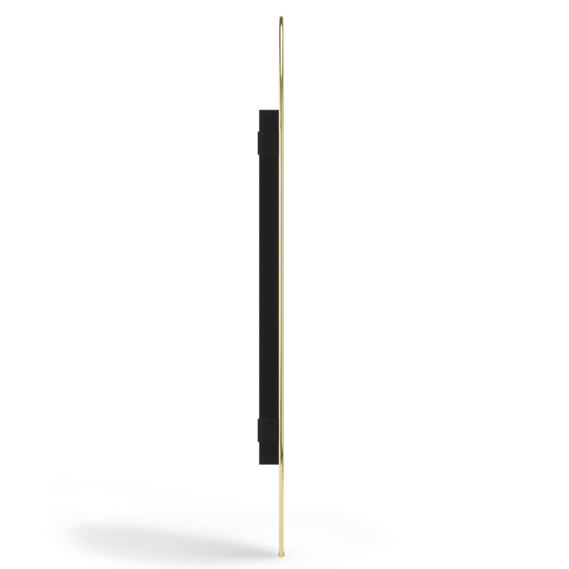 HUBBA PILL MIRROR 157x45 TITANIUM, 91 cm H x 45 cm W, Brass