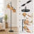 Coleford 65" H 3-Light Tree Floor Lamp with Woven Rattan Shades-806897477