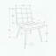Ensemble de 2 chaises de salle à manger - aspect cuir - motif matelassé - pieds chromés-40569523